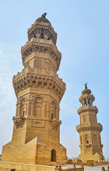 Canvas Print - The ornate towers of Bab Zuwayla Gate, Cairo, Egypt