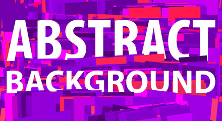 Poster - Abstract geometric background in violet, red and purple colors. Creative vector graphic pattern