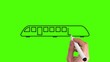 Zug – Whiteboard Animation mit Greenscreen