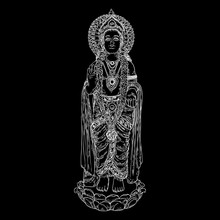 Lord Murugan Classic Statue Drawing, God Of War, Son Of Shiva And Parvati Also Known As Skanda. Vector.