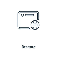Poster - browser icon vector