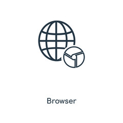 Poster - browser icon vector