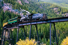 Train In Georgetown, Colorado Mountains