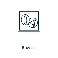 Poster - browser icon vector