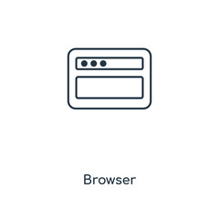 Poster - browser icon vector