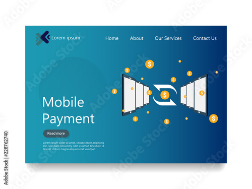 Internet Online Mobile Payment Service Concept Business - 