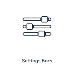 Poster - settings bars icon vector