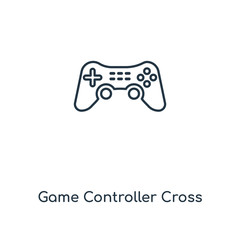 Poster - game controller cross icon vector