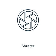 Poster - shutter icon vector