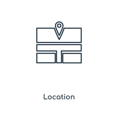 Poster - location icon vector