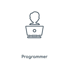 Poster - programmer icon vector