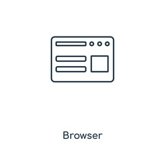 Poster - browser icon vector