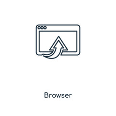Poster - browser icon vector