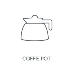 Canvas Print - coffe pot icon