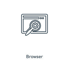 Poster - browser icon vector