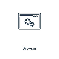 Poster - browser icon vector