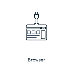 Poster - browser icon vector