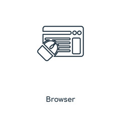 Poster - browser icon vector