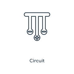 Poster - circuit icon vector