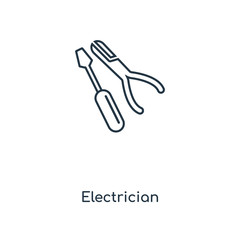 Poster - electrician icon vector