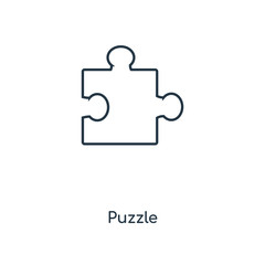 Wall Mural - puzzle icon vector