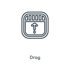 Poster - drag icon vector