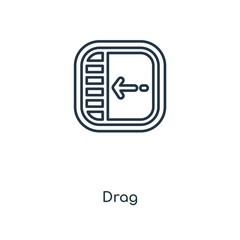 Poster - drag icon vector