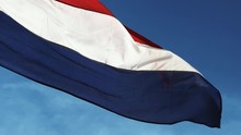 Dutch Flag Waving In Slowmotion