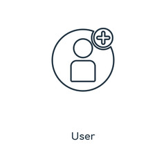 Poster - user icon vector