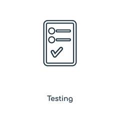 Poster - testing icon vector