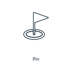 Poster - pin icon vector