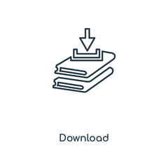 Poster - download icon vector