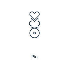 Poster - pin icon vector