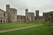 Medieval Castle Carnarvon, Wales.