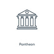 pantheon icon vector
