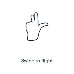 Poster - swipe to right icon vector