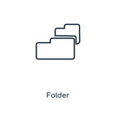 Poster - folder icon vector