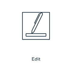 Poster - edit icon vector
