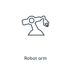 Poster - robot arm icon vector