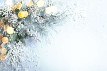 Wall Mural - christmas and new year holidays concept