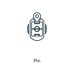 Poster - pin icon vector