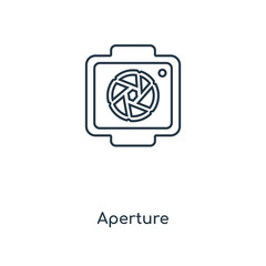 Poster - aperture icon vector