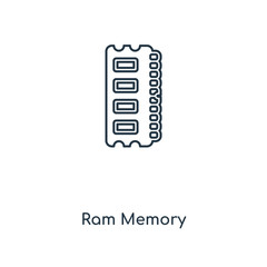 Poster - ram memory icon vector