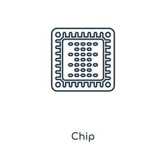 Poster - chip icon vector