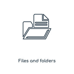 Poster - files and folders icon vector