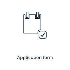 Poster - application form icon vector