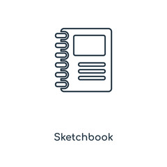 Poster - sketchbook icon vector