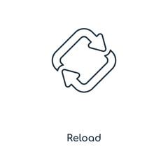 Poster - reload symbol icon vector