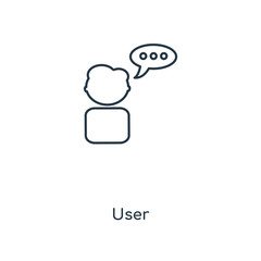 Poster - user icon vector