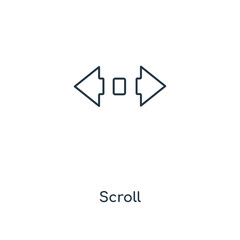 Poster - scroll icon vector